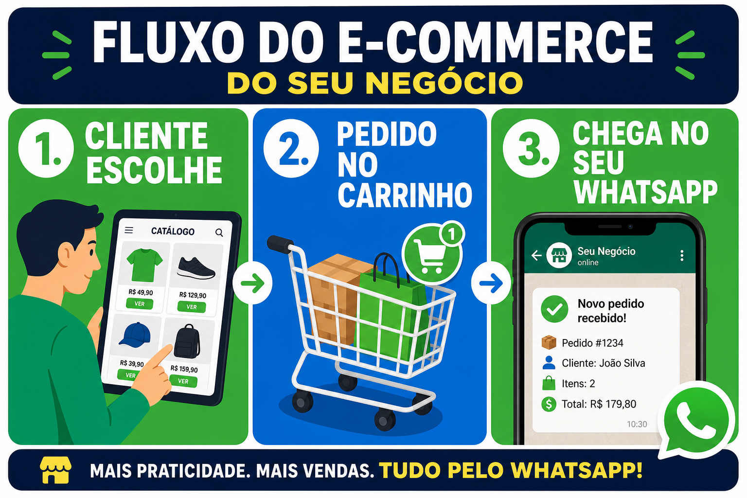 Fluxo de Venda via WhatsApp